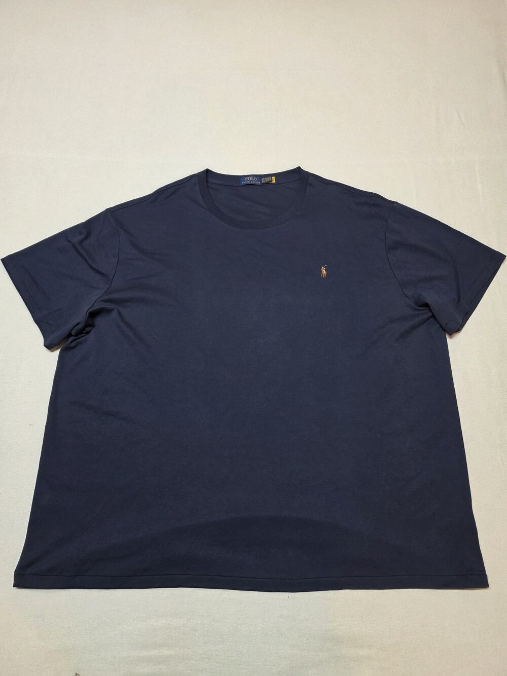 Polo Ralph Lauren Men’s Size 4XB Big Navy Blue Crewneck Pony T-Shirt